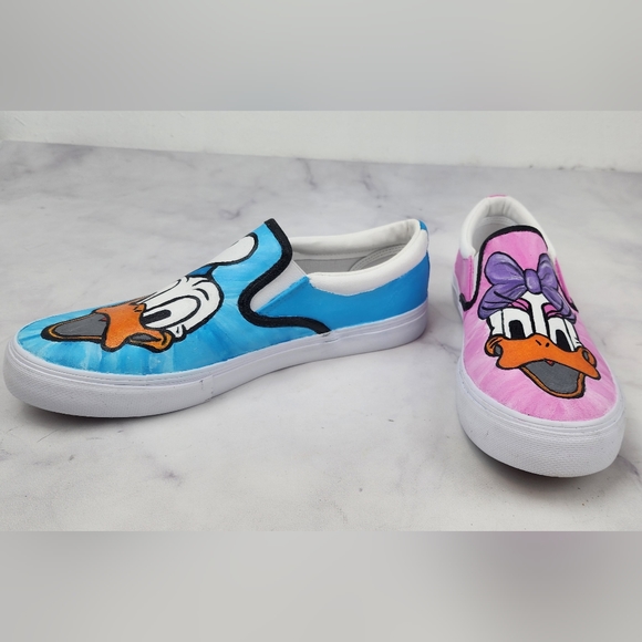 Hand Painted No Boundaries D&D Duck flats - Picture 3 of 11